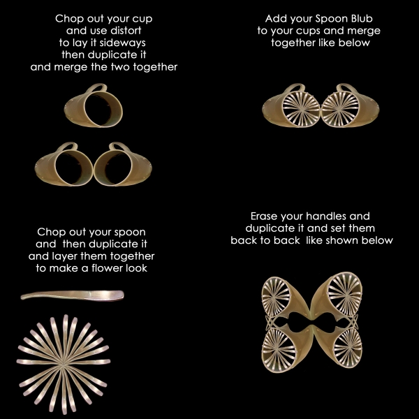 Creation of Teacup Butterflies: Step 2